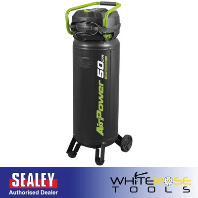 Sealey Compressor 50L Belt Drive 2hp Oil-Free Workshop - Image 1 of 4