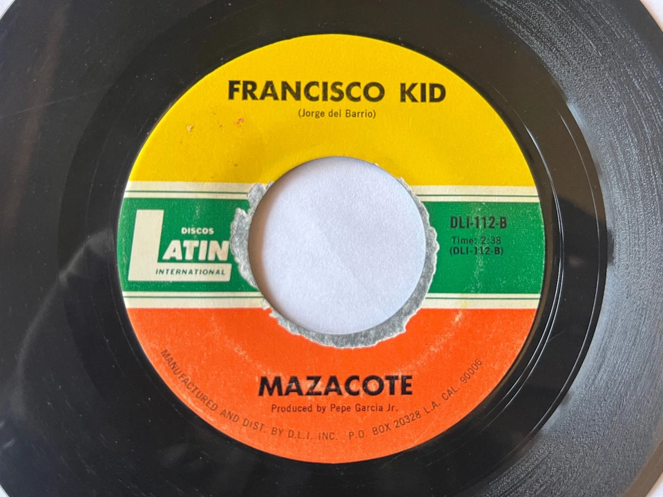 MAZACOTE Francisco Kid/Give Me Love DISCOS LATIN 112 Latin SOUL/JAZZ 7" 45rpm - Image 1 of 2