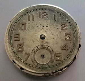 SB6-46: Elgin Pocket Watch Movement 15 Jewels USA Serial 31205912 Vintage - Picture 1 of 2