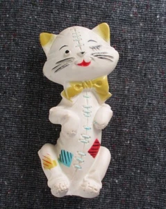 Anthropomorphic Alan Jay Carolyte Vintage Winking Cat Squeek Toy Works Great - Picture 1 of 5