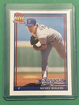 1991 Topps - #332 Kenny Rogers Texas Rangers - Image 1 of 2