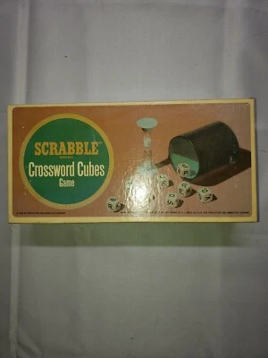 Vintage 1964 Scrabble Brand Crossword Cubes Game Selchow & Righter - Image 1 of 4