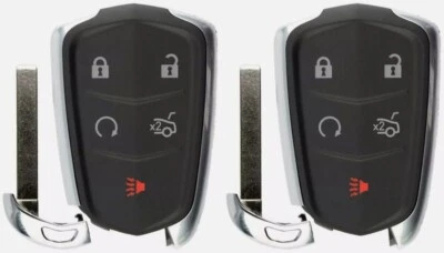 2 para Select Cadillac ATS CTS CT6 XTS 5 botones Smart Prox mando a distancia llavero HYQ2ES Foto 1 de 4