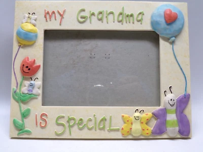 Russ Berrie My Grandma is Special Picture Frame with Butterflies & Balloons EUC - Image 1 of 4