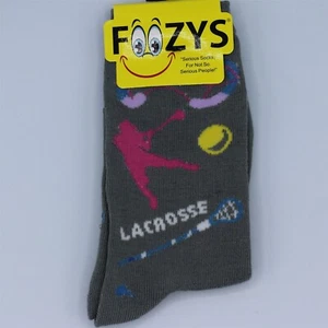 Foozys Mujer Calcetines Crew Lacrosse Talla 9-11 Gris Deportes Novedad - Imagen 1 de 1