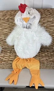 Pottery Barn Kids Faux Fur Chicken Costume SIZE 0-6 MONTHS (2024) RARE Plush NEW - Picture 1 of 11