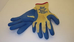 BEST 4841-09  CUT RESISTANT SAFETY GLOVES W/ LATEX COATED PALMS LARGE NNB - Picture 1 of 2