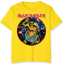 Iron Maiden World Piece Tour Circle (Yellow) T-Shirt NEW OFFICIAL