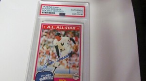 1981 Topps Rich Goose Gossage signed Card PSA Certified