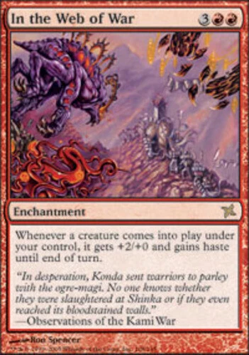 MTG In the Web of War - Foil, Heavy Play, English Betrayers of Kamigawa - Image 1 of 1