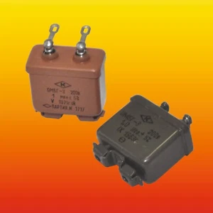 1 uF 5% 200 V LOT OF 2 RUSSIAN PAPER IN OIL PIO AUDIO CAPACITOR OMBG-3 - Picture 1 of 2