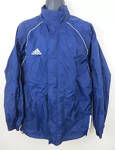 Adidas Mantel Training Windbreaker Oberteil leichte blaue Jacke Herren 38/40 L Large - Bild 1 von 6