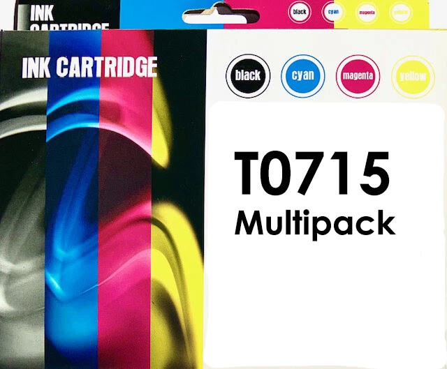 T0715 Multipack 4 cartucce di inchiostro per EPSON Stylus SX515W SX415 ghepardo non OEM  - Immagine 1 di 1