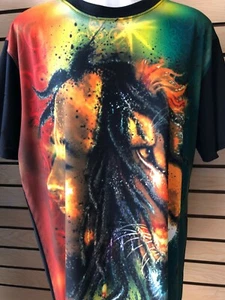 Bob Marley "Illuminated Rasta" T-Shirt  - Picture 1 of 3