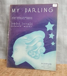 Partituras vintage de My Darling ~ 1932 - Imagen 1 de 3