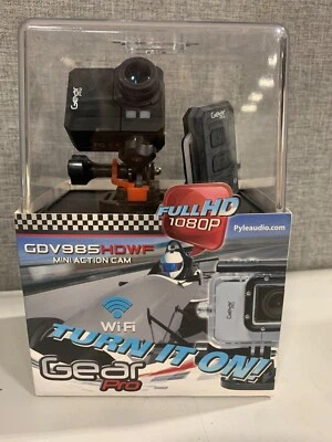 Pyle Audio Gear Pro 1080P Mini Action Cam - Black (GDV985HDWF) - Image 1 of 2