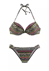 Bikini BÚFALO Push Up multicolor copa A talla 36 38 40 - Imagen 1 de 1