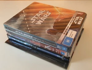 Star Wars Episode 7, 8 & 9 Steelbook Nova Media Lenticular Set - Picture 1 of 6