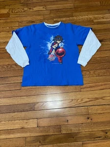 Vintage Bakugan Shirt Boy's White Long Sleeve Graphic USA Battle Brawlers XL - Picture 1 of 6