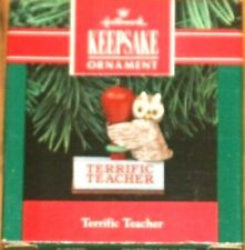 1991 Hallmark "Terrific Teacher" Ornament - NMIB