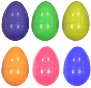 24 x Large 7.5cm Filler Easter Eggs Fillable Egg Hunt Game Hollow Gift Treats - Picture 1 of 3