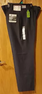 NWT Men's Haggar E-clo Classic Fit sz 40/30 Grey Plain Front HD00218 -5154 - Picture 1 of 7
