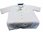 Mods Campus Men Med Button Up Shirt White, Polka Dots NWT