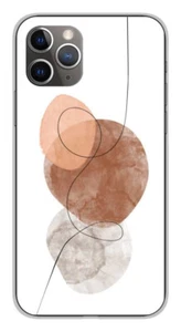 Coque en silicone imprimée compatible Apple iPhone 11 Pro One line marron - Imagen 1 de 3