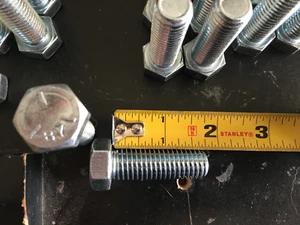 9/16"-12 x 1-3/4" Sechskantschraube verzinkt Grade 5 Grobgewinde SAE J429, 37 STCK. - Bild 1 von 3