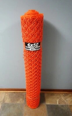 DEWITT ORANGE SAFETY/BARRIER DIAMOND FENCING HEAVY DUTY GRADE 4FT X 50FT