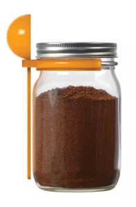 Jarware Coffee Scoop Spoon Clip For Regular/Wide Mouth Mason Ball Canning Jars - Picture 1 of 10