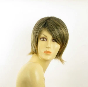 Perruque femme courte Brun méché doré : ROSY 1BT24B - Imagen 1 de 8