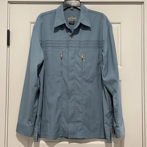 Jordan Two3 Men's Vintage Zip-up Lightweight Jacket Blue Size L - Picture 1 of 8