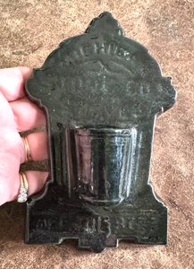 Vintage Black Michigan Stove Co Stoves Are The Best Ceramic Match Holder - Picture 1 of 7