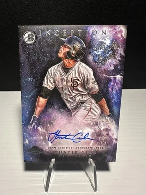 Hunter Cole 2014 Bowman Inception #PA-HC Auto SF San Francisco GIANTS RC-MLB - Image 1 of 2