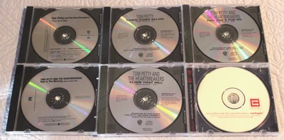 TOM PETTY (6x Promo CD Single Lot) Cabin Down Below/You & Me/High In The Morn +3 - Image 1 of 3