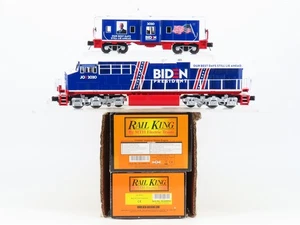 O 3-Rail MTH RailKing 30-20800-1 Joe Biden 2020 ES44AC Diesel & Caboose Set - Picture 1 of 22