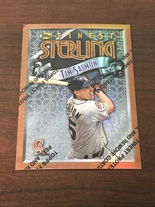 TIM SALMON 1996 TOPPS FINEST BRONZE REFRACTOR #97 With Coating - Picture 1 of 2