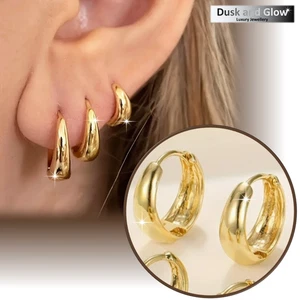 Conjunto de 3 pares de joyas aretes de aro para mujer Huggie durmientes damas niñas regalo Reino Unido NUEVO - Imagen 1 de 5