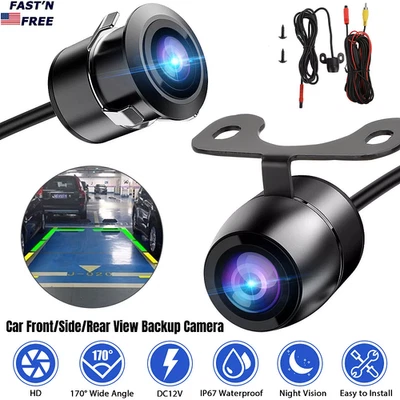 170° CMOS Car Front/Side/Rear View Reverse Backup Night Vision Parking Camera HD - Image 1 of 4
