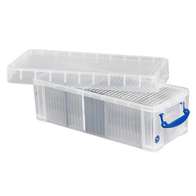 MARKTDISCOUNT Really Useful Box Aufbewahrungsbox 6,5 l transparent 18,0 x 43,0 x 16,0 cm