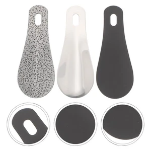 6 Piezas Zapato Cuerno Manejo Portátil Ayudante de Zapatos Material de Acero Inoxidable para el Hogar - Imagen 1 de 12