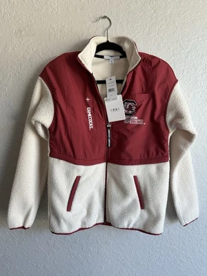 Chaqueta Sherpa Nueva con Etiquetas South Carolina Gamecocks WEAR By Erin Andrews 🔥 Para Mujer XS Foto 1 de 4