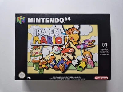 Paper Mario N64 Nintendo 64 OVP CIB nahezu neuwertig mit original Rechnung! - Bild 1 von 4