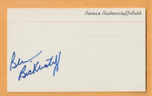 Bernie Bickerstaff Denver Nuggets AUTO Signed 3x5 Note Card Benham Kentucky - Picture 1 of 2