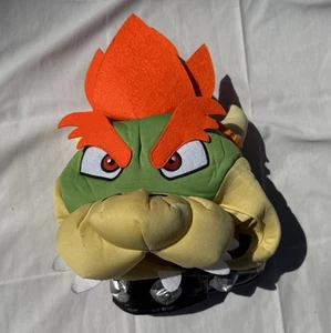 Bowser Plüsch Hut Kopf Maske (Nintendo Super Mario) Halloween Kostüm Cosplay - Bild 1 von 11