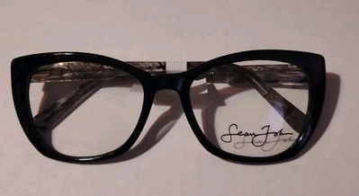 Sean John SJLO 6020WM Black Shiny Gold Eyeglass Frames 55 19 140 Frames NWT $102 - Image 1 of 4