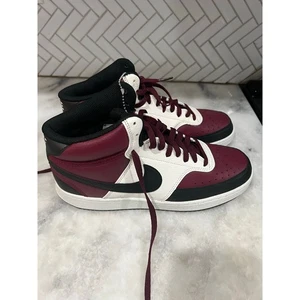 Nike Court Vision Mid Borgoña Negro Blanco Hombre Talla 10 DN3577-600 - Imagen 1 de 13