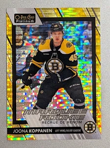 Joona Koppanen 2023-24 O-Pee-Chee Platinum Marquee Rookie Seismic Gold 37/50 - Picture 1 of 2