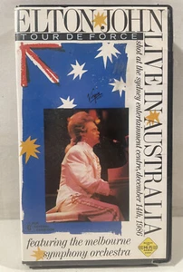 VINTAGE 1986 Elton John Tour De Force Live In Australia VHS NEW Sealed Tape RARE - Picture 1 of 4